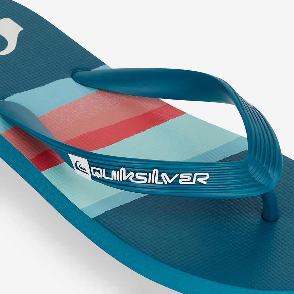 Vīriešu iešļūcenes ar pirksta atdalītāju “Quiksilver Blurry Horizon”, zilas