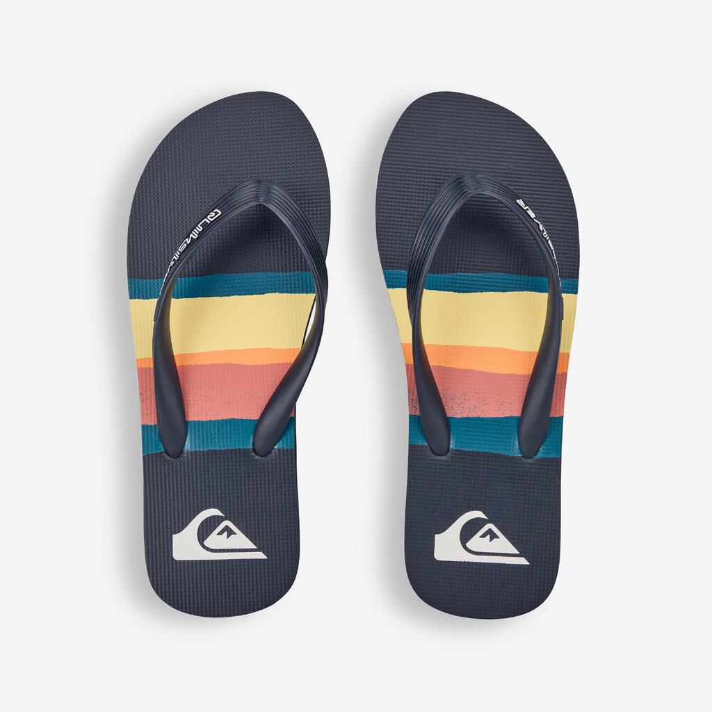 Men's flip-flops - Blurry horizon navy blue