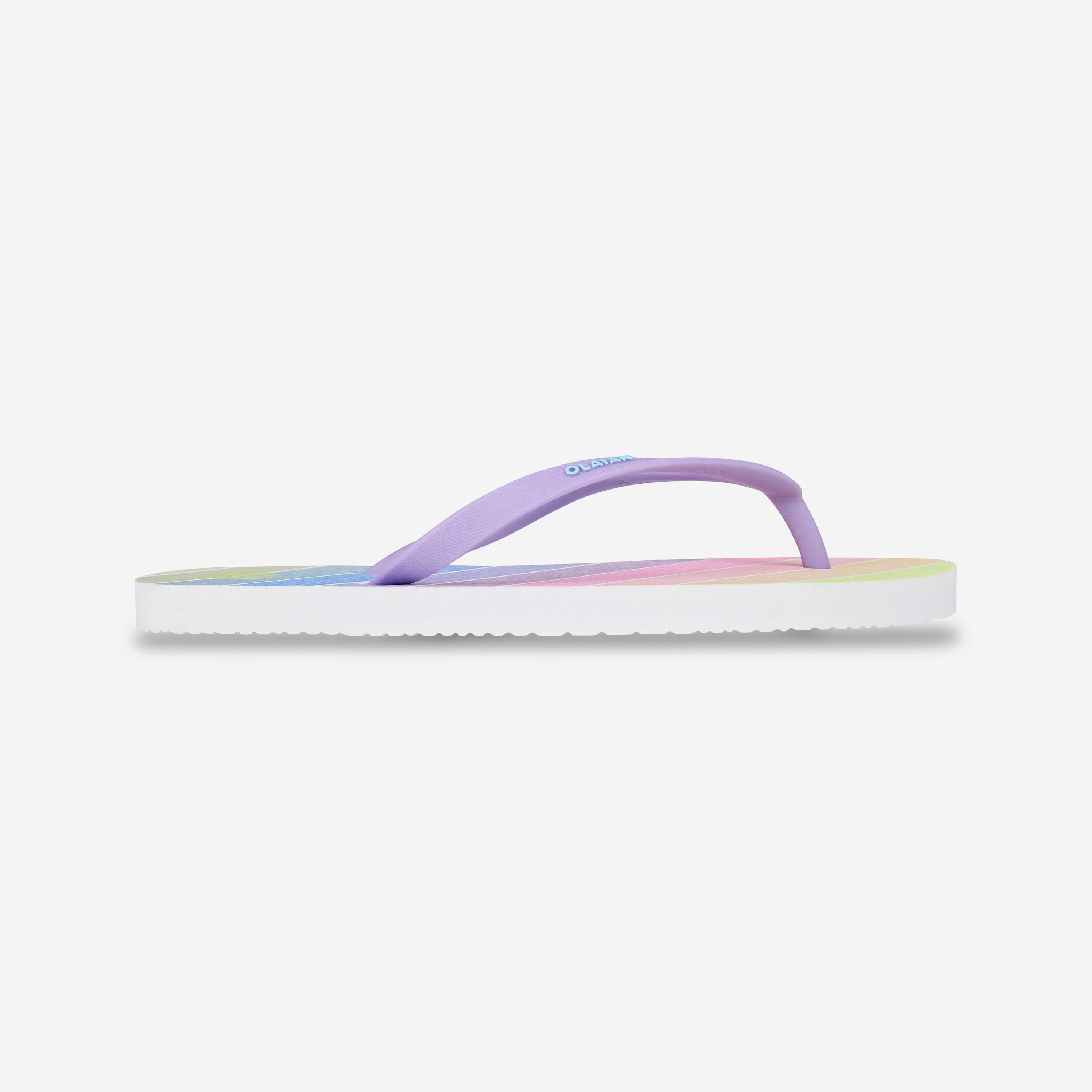 Girl's flip-flops - 120 Rainbow multi-coloured 3/5