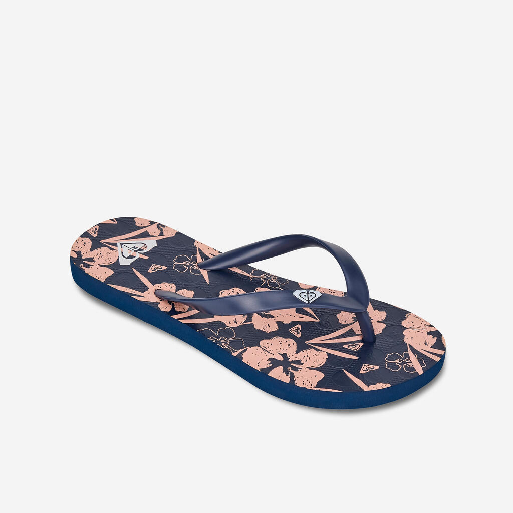 Kids flip-flops - To the sea coral blue