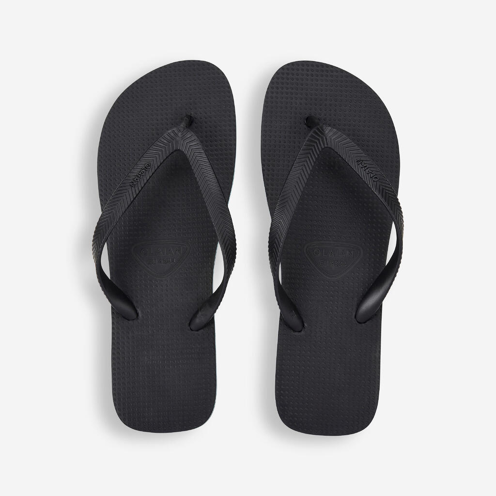 Men's Flip-Flops - 500 Black