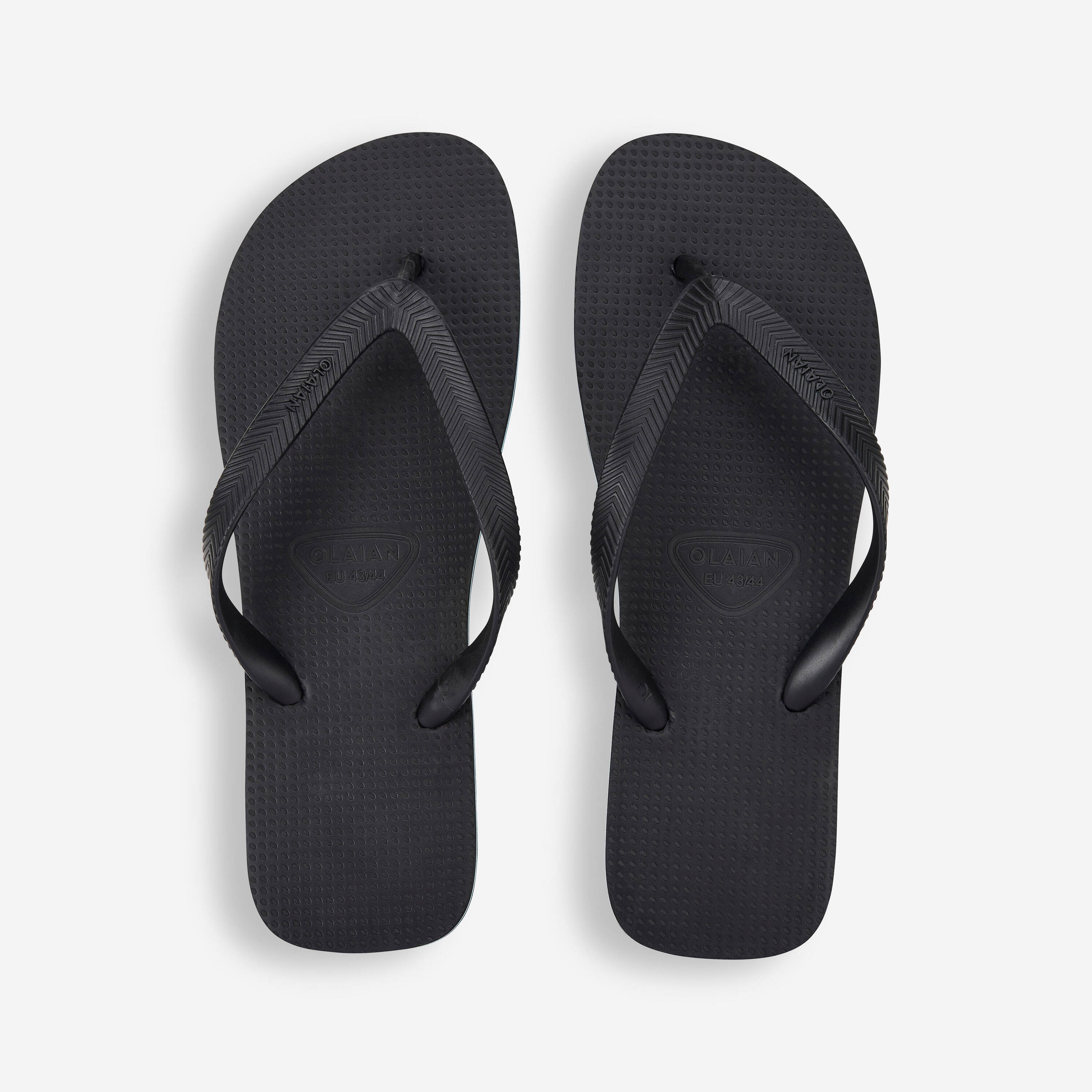 Men’s Flip-flops 500 Black -  3