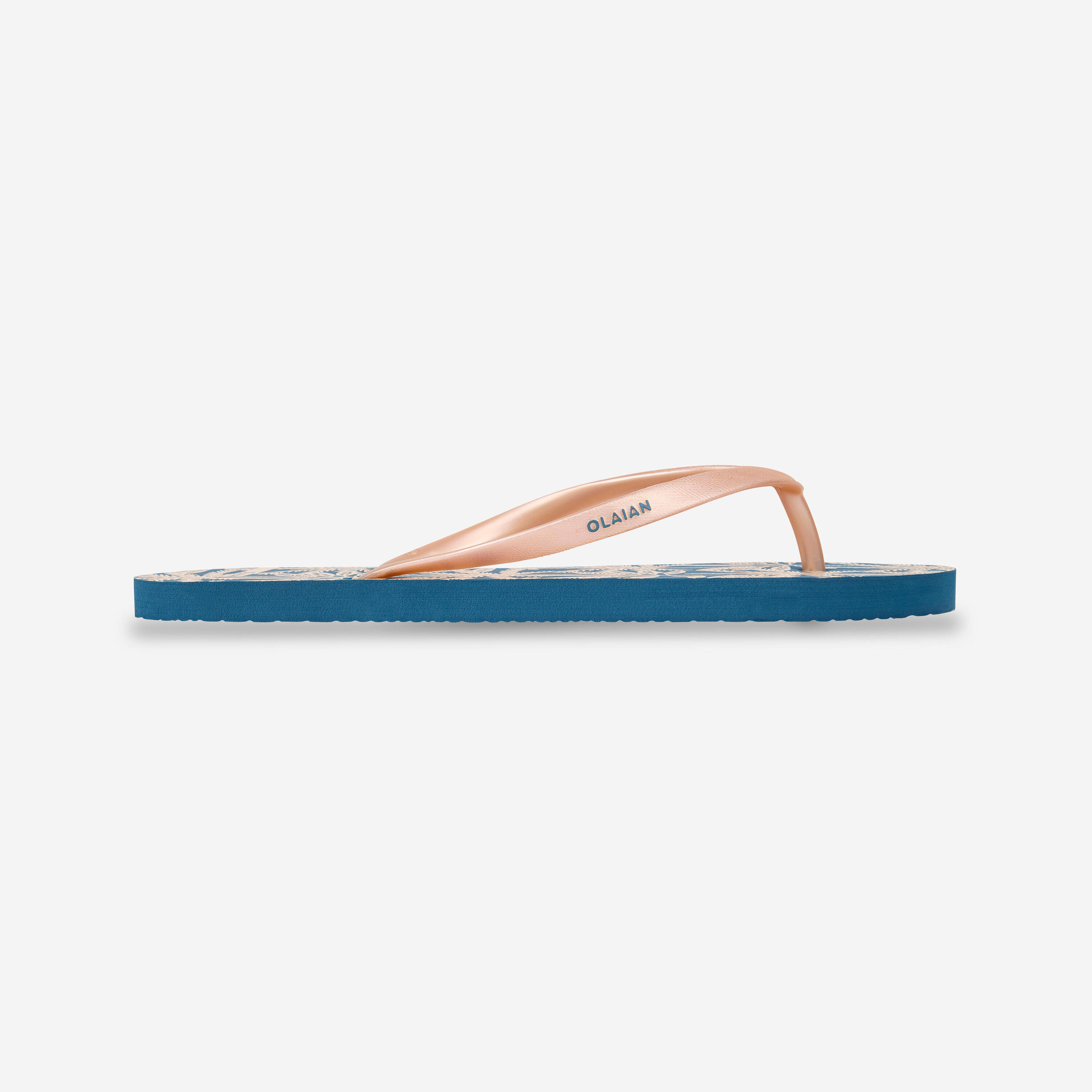 Women's flip-flops - 120 Lino blue pink 3/5