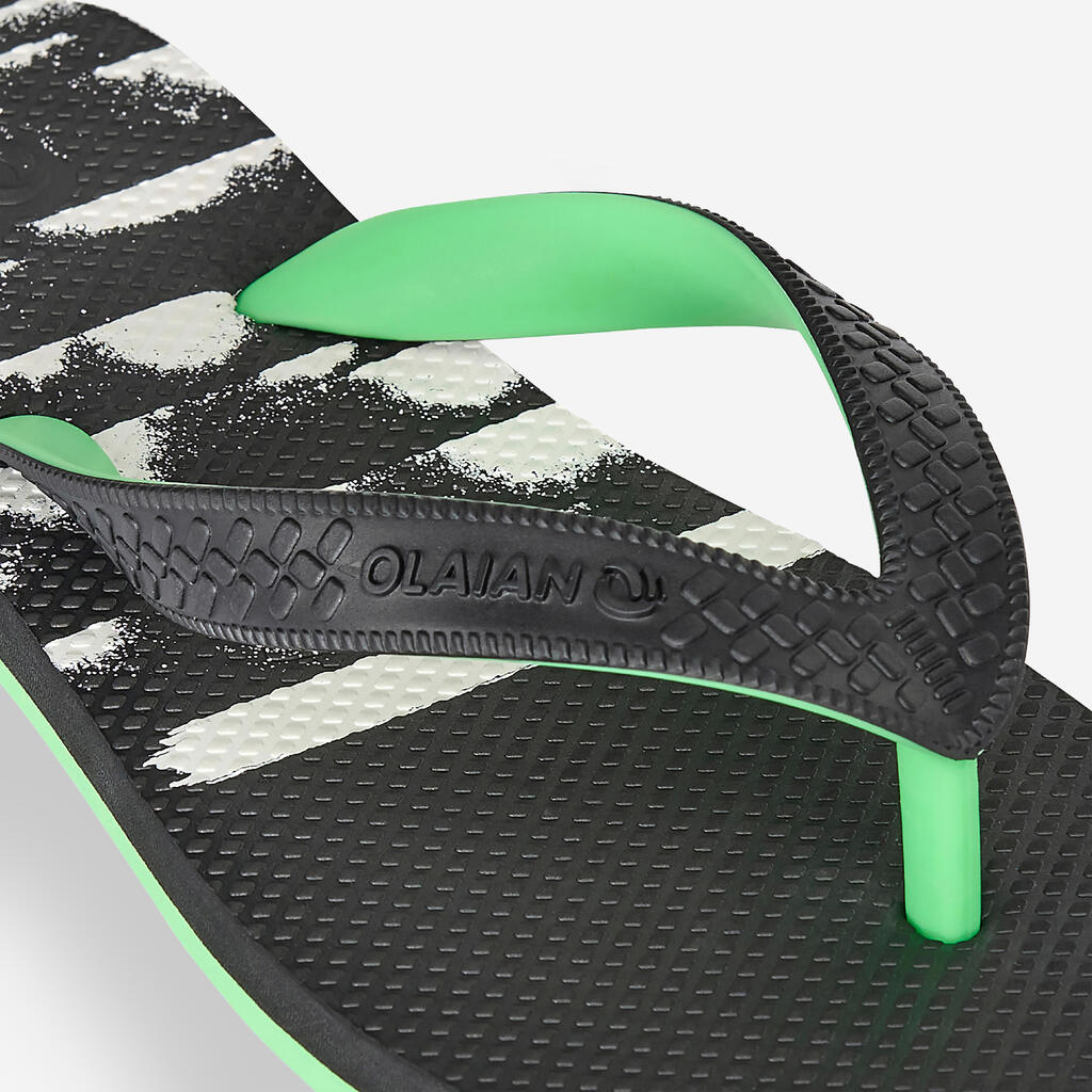 Zehensandalen Jungen 190 Byok schwarz/grün