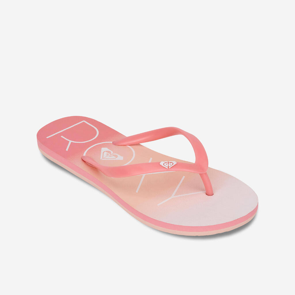 Women's flip-flops - To the sea gradient peach