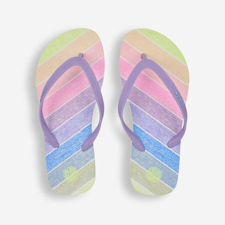 Girl's flip-flops - 120 Rainbow multi-coloured