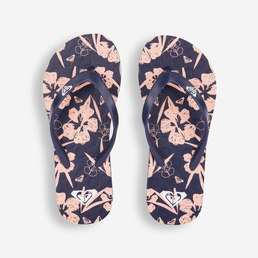 Kids flip-flops - To the sea coral blue