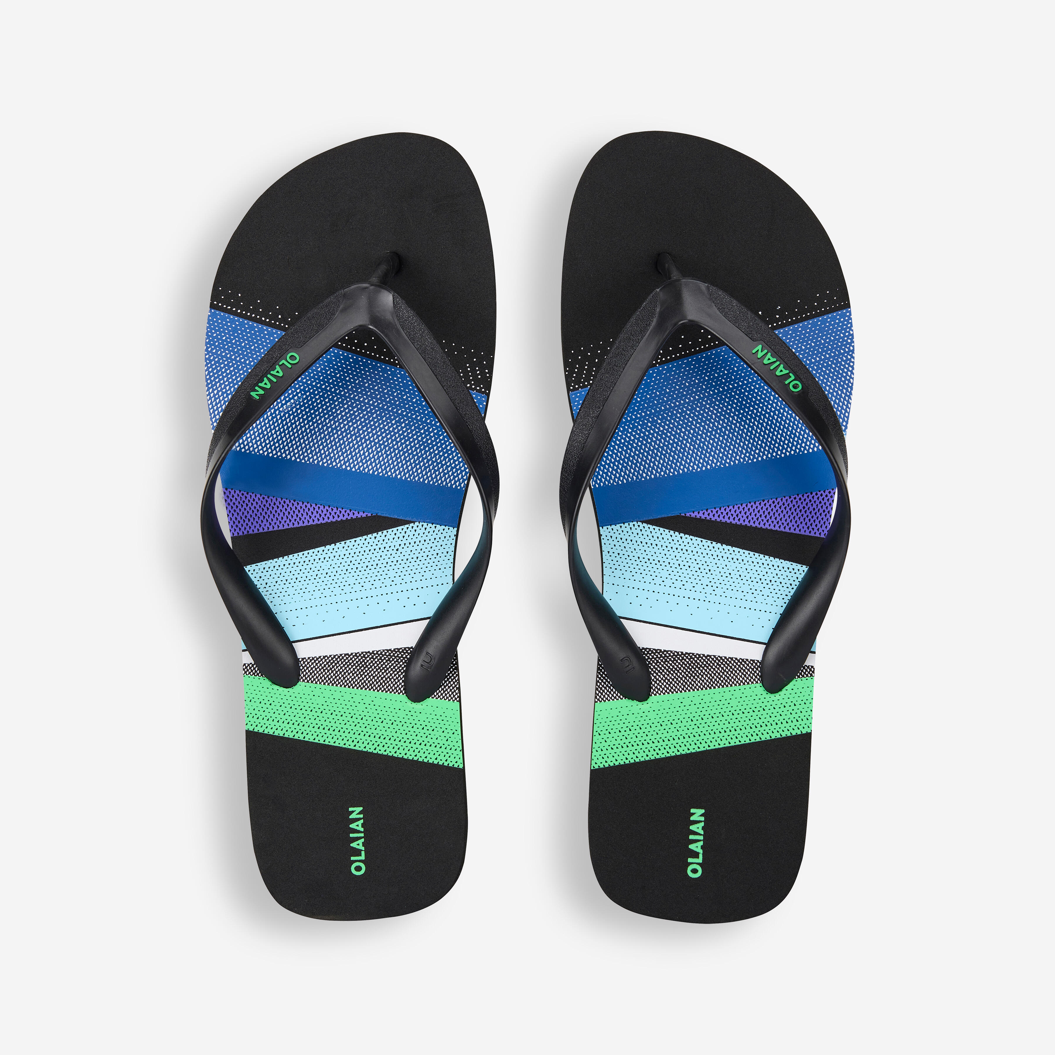 Men's flip-flops - 120 Block black blue