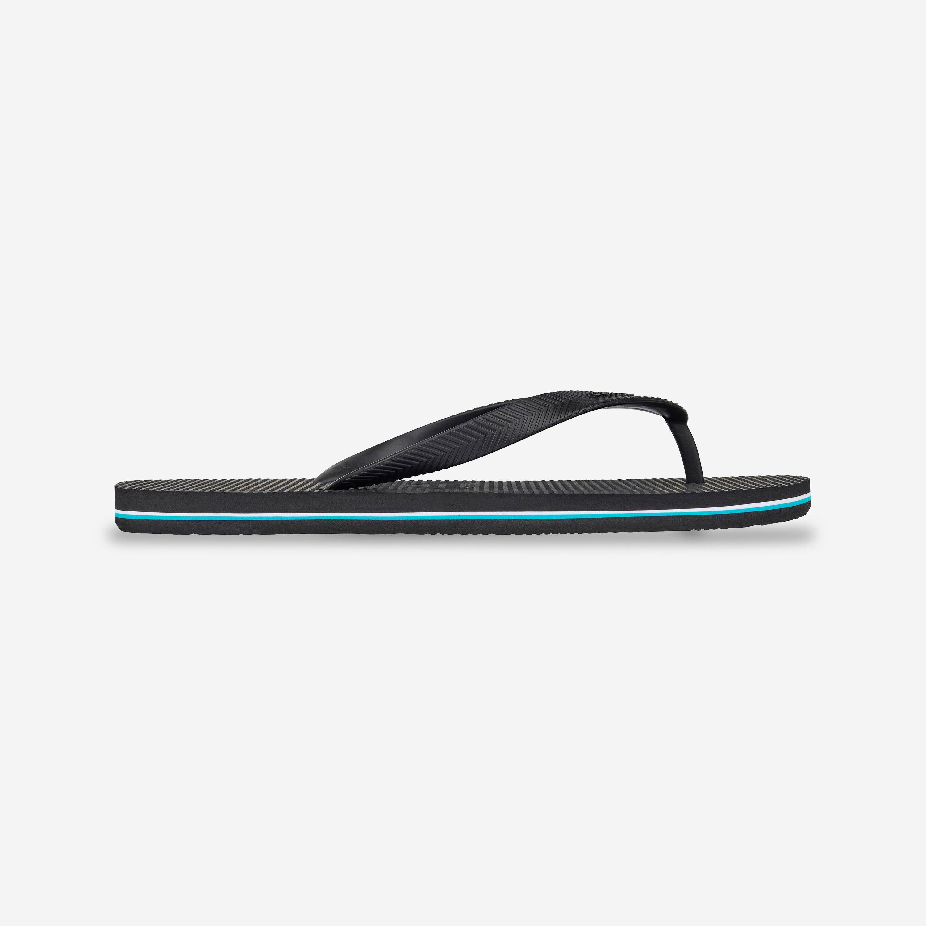 Heren teenslippers 500 zwart 2/4