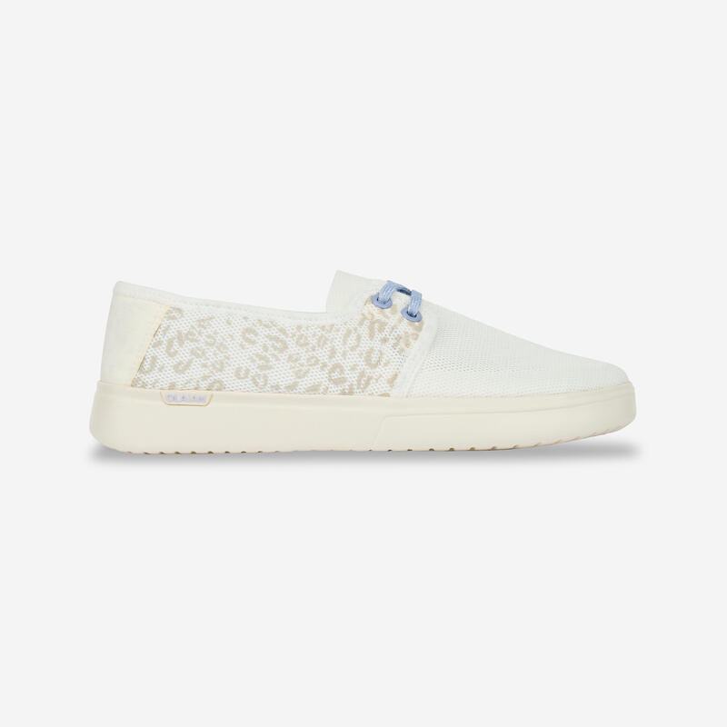 Women's shoes Espadrilles Plage Areeta blanc léopard OLAIAN