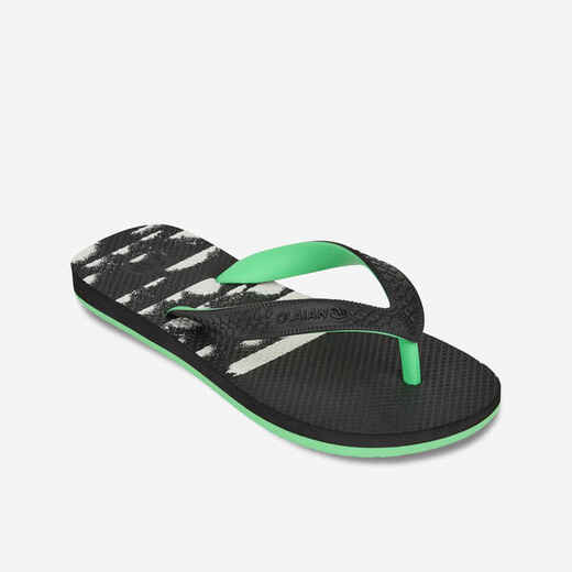 
      Boy's flip-flops - 190 Byok black green
  