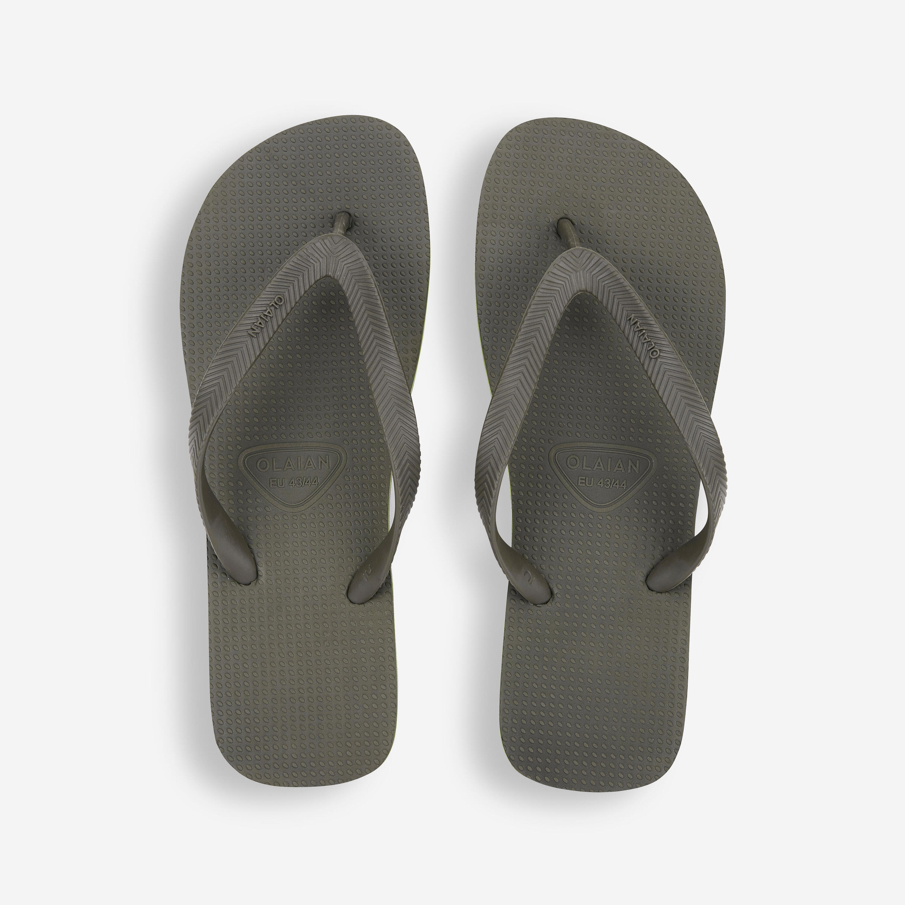 Men's Flip-Flops - 500 Khaki 2/5