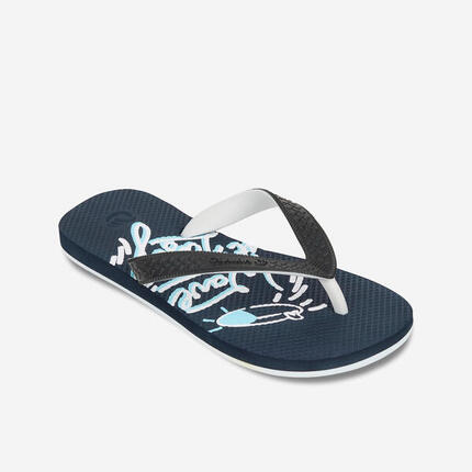 Chanclas playa Niños dedo negro azul
