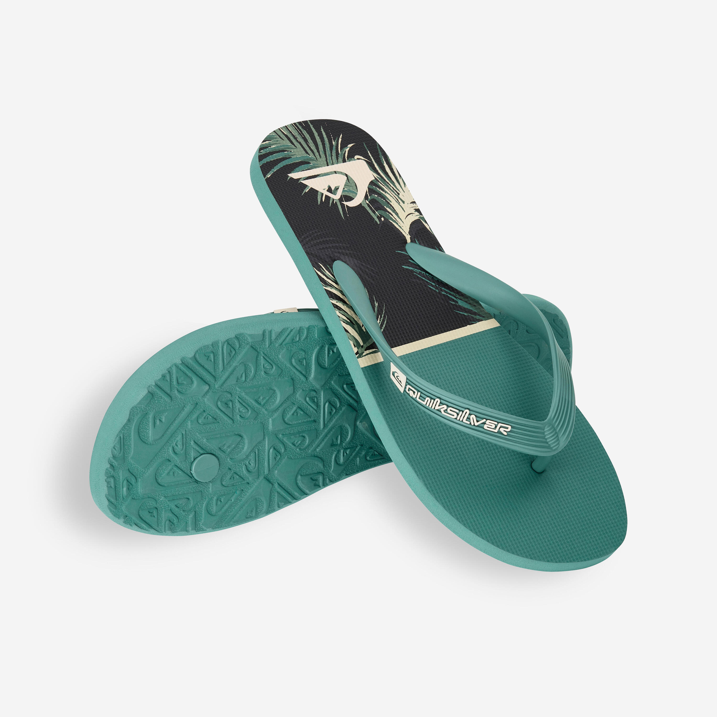 Chanclas Tropical Glitch Hombre Caqui 3/5