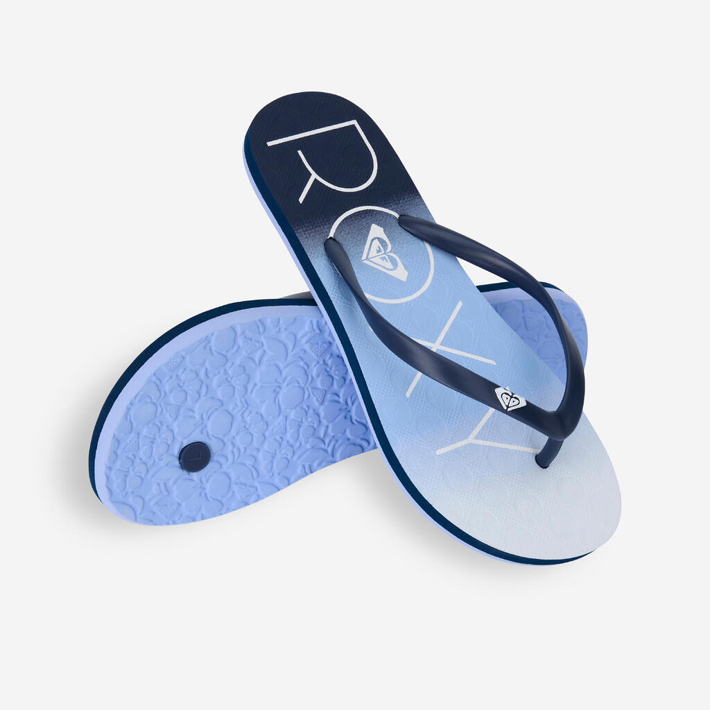 Women's flip-flops - To the sea gradient blue