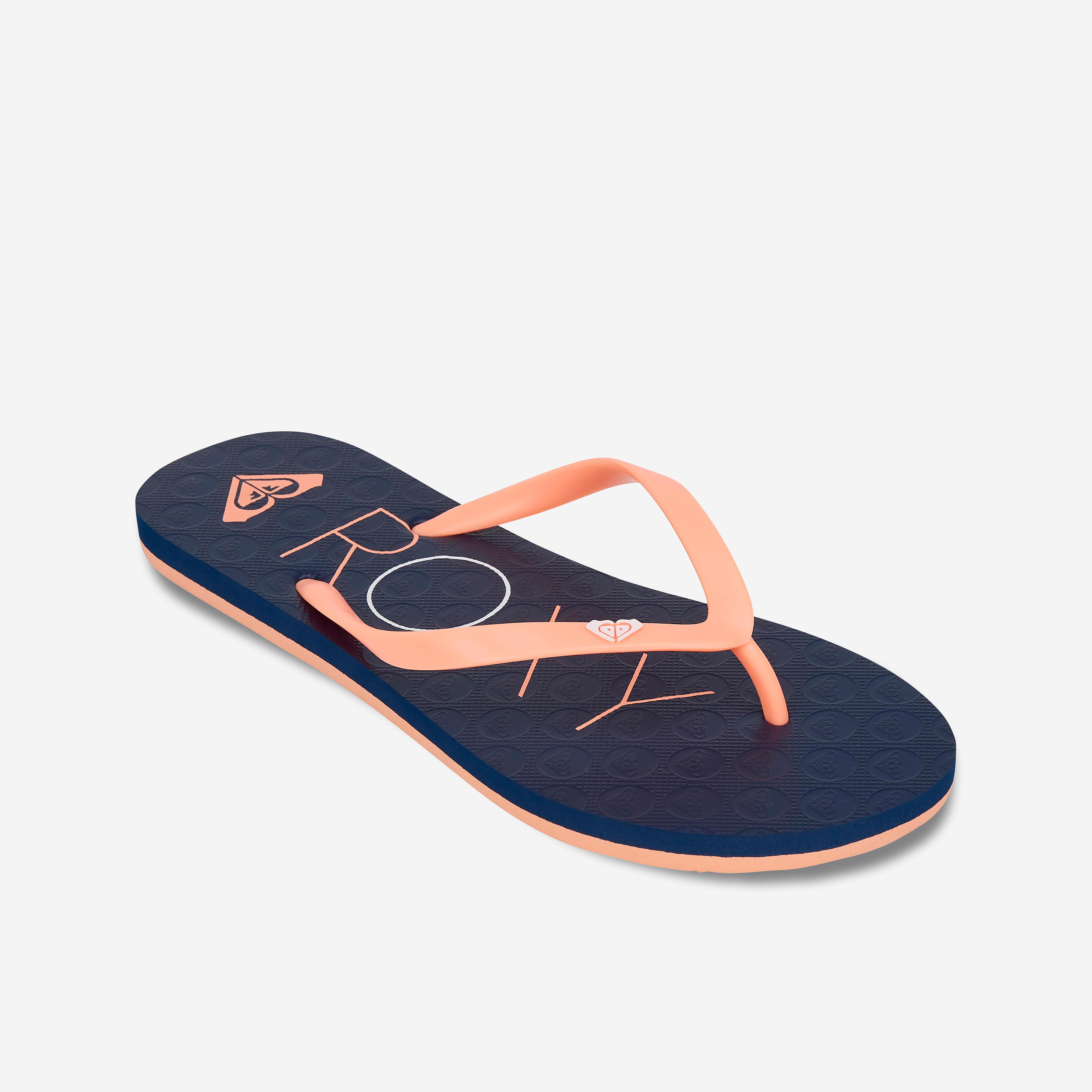 Tongs Femme To the sea bleu indigo ROXY Decathlon