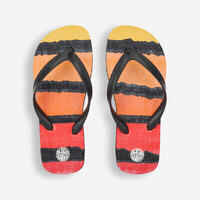 Boy's flip-flops -120 Paper black red