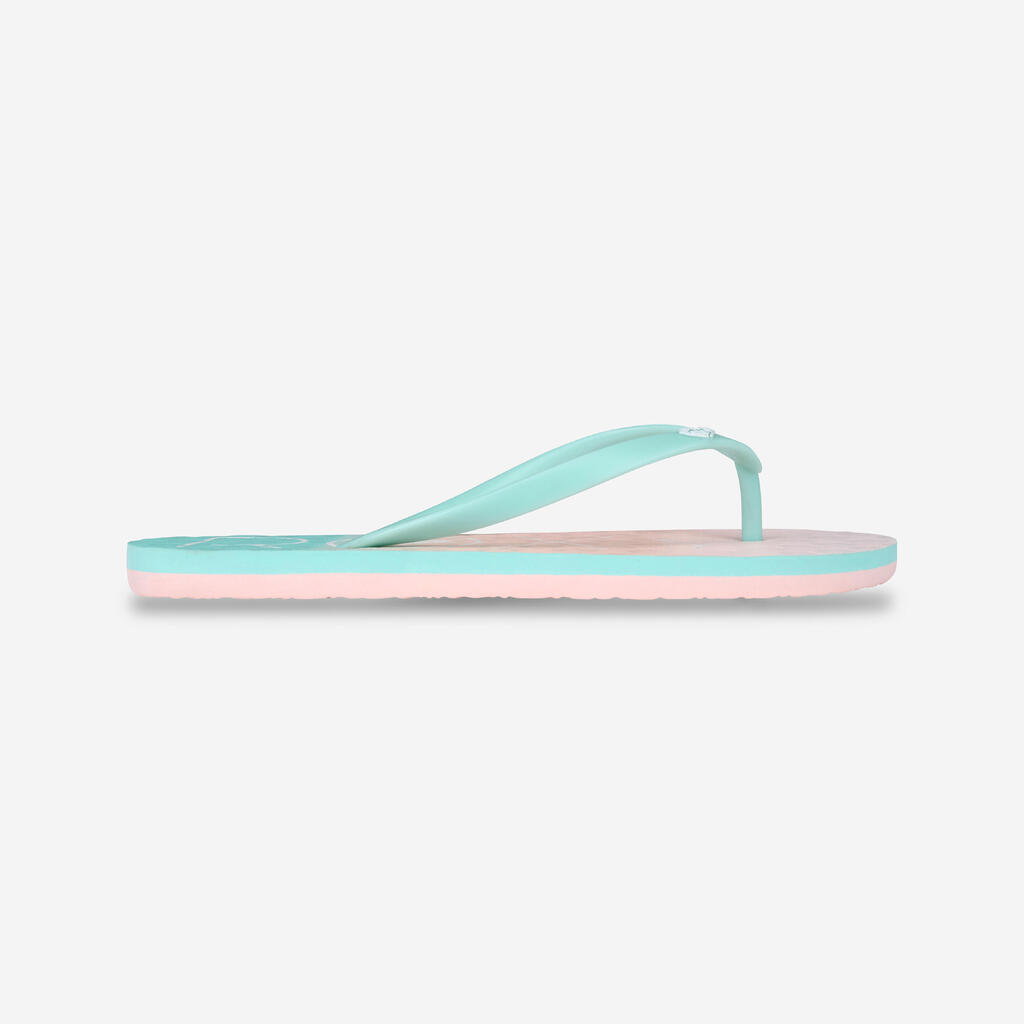 Women's flip-flops - To the sea gradient turquoise