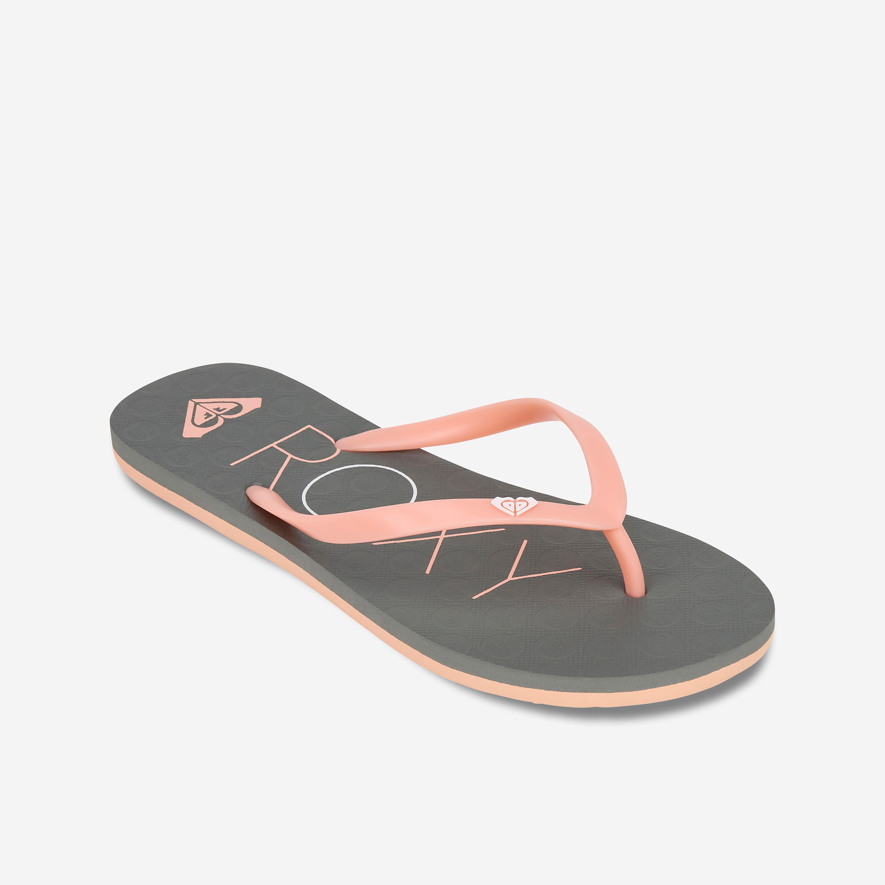Roxy - Tongs Femme - To The Sea Kaki - Tongs - Surf Bodyboard Ski Nautique - Orange-vert - 39/42 - Decathlon