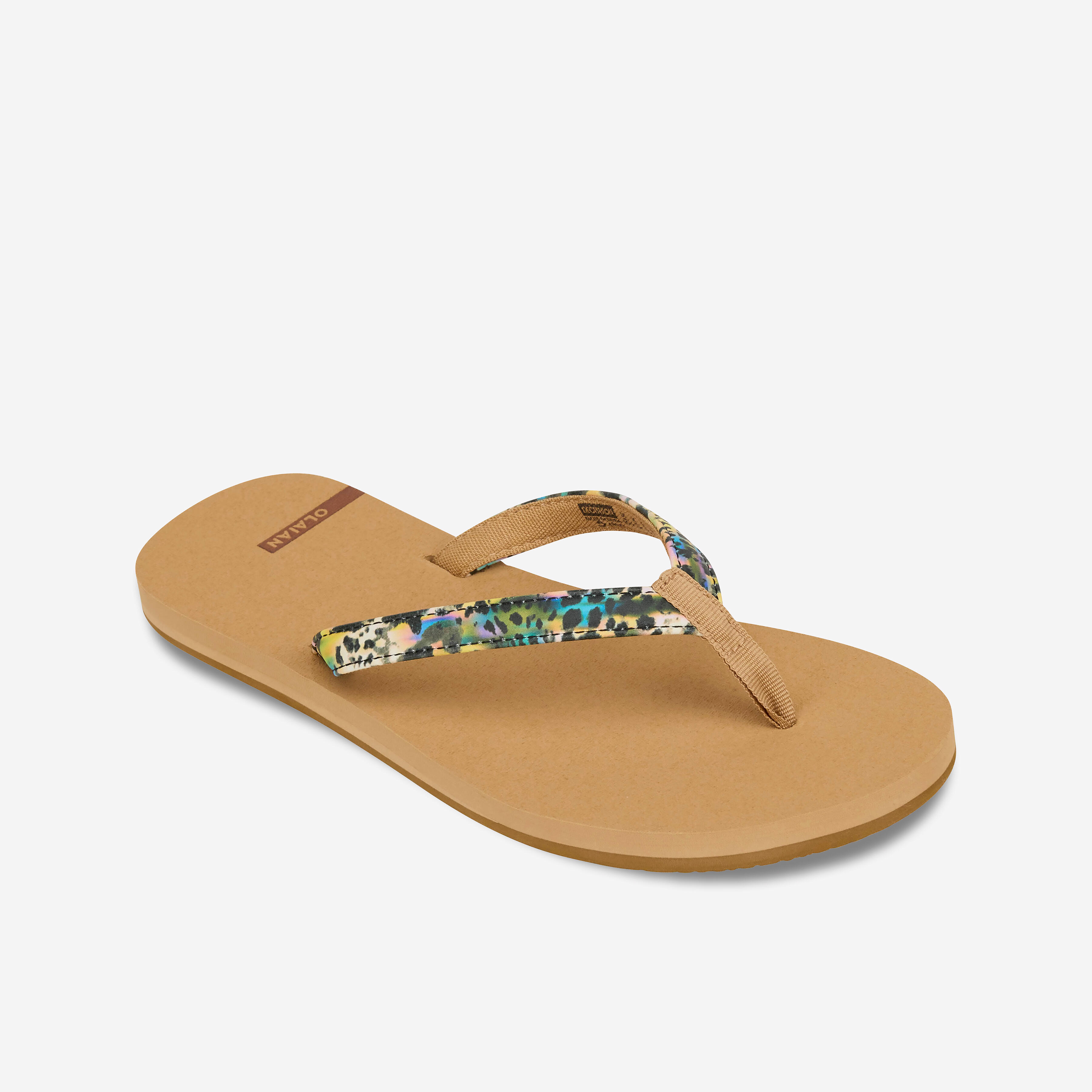 Olaian - Tongs Femme - 550 Lea Marron - Tongs - Surf Bodyboard Ski Nautique - Marron - 37/38 - Decathlon