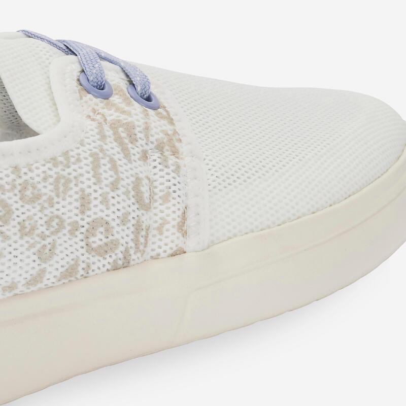 Zapatillas Areeta Mujer Blanco Leopardo