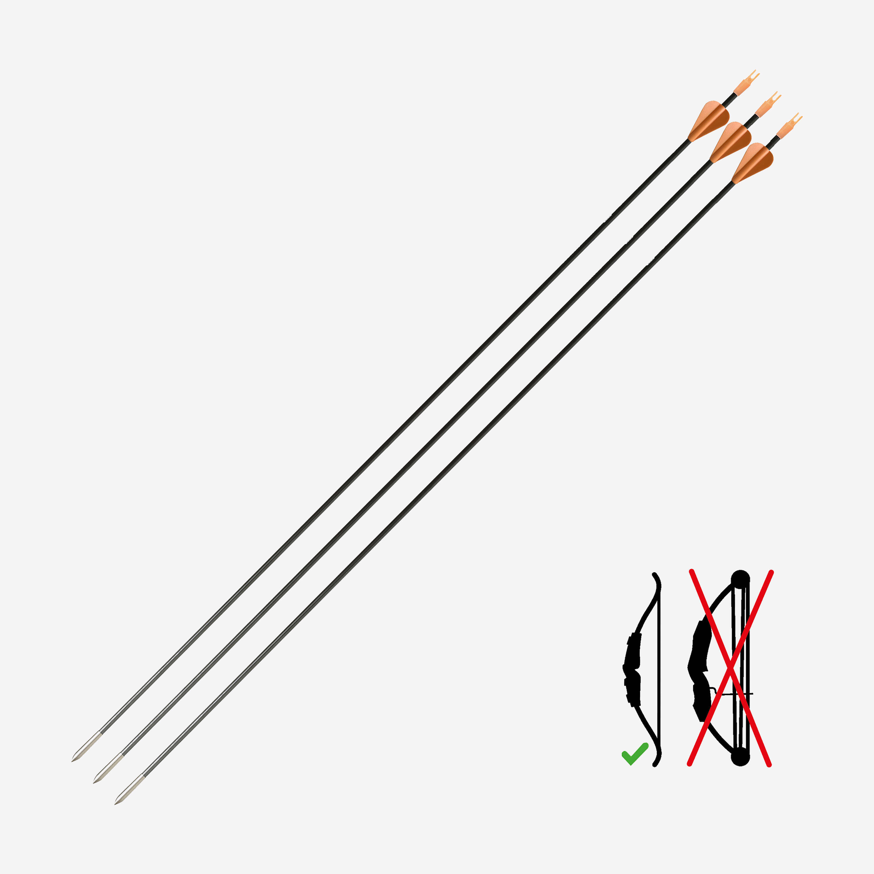 Carbon Arrows Tri-Pack Discovery 300 -  1