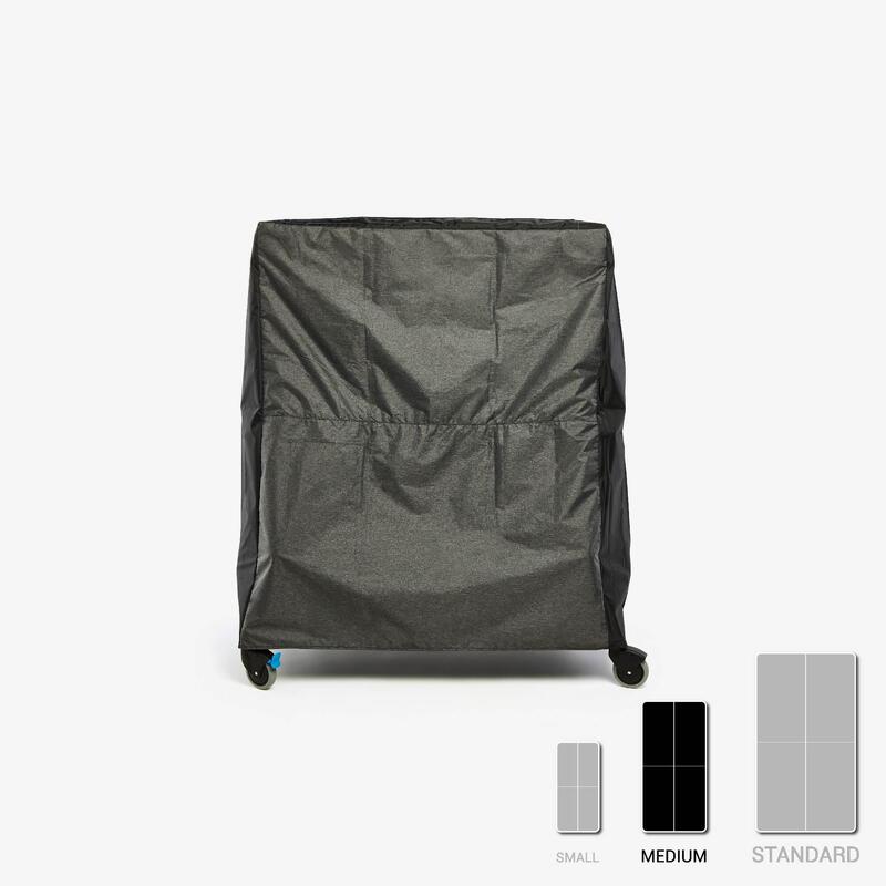 Housse pour table de ping pong de taille medium repliée - PPTC 530 Medium gris