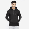 Men's Gym Cotton Hoodie Essential 500 Print-Black