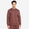 Men Sweater 500 For Gym-Mahogany