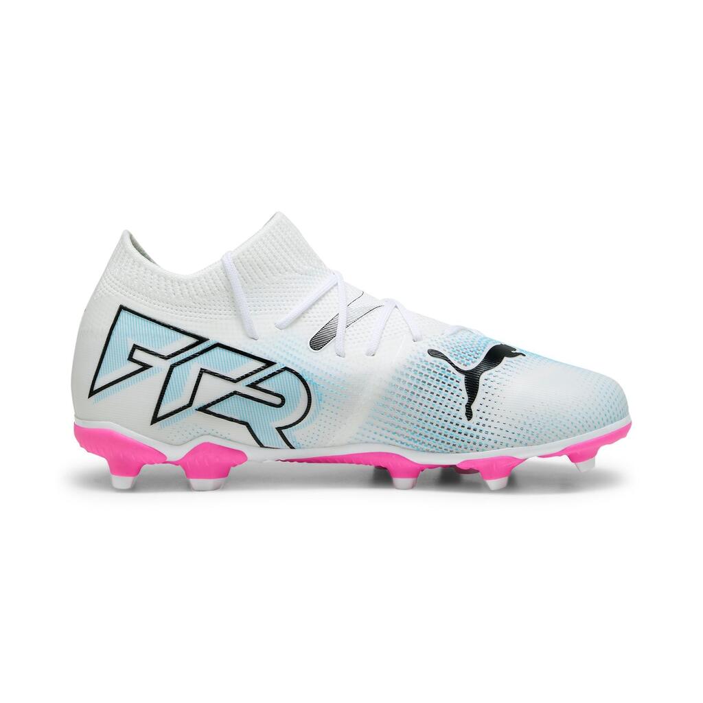 Kinder Fussball Nockenschuhe FG/AG - Puma Future 7 Match white/black/poison pink