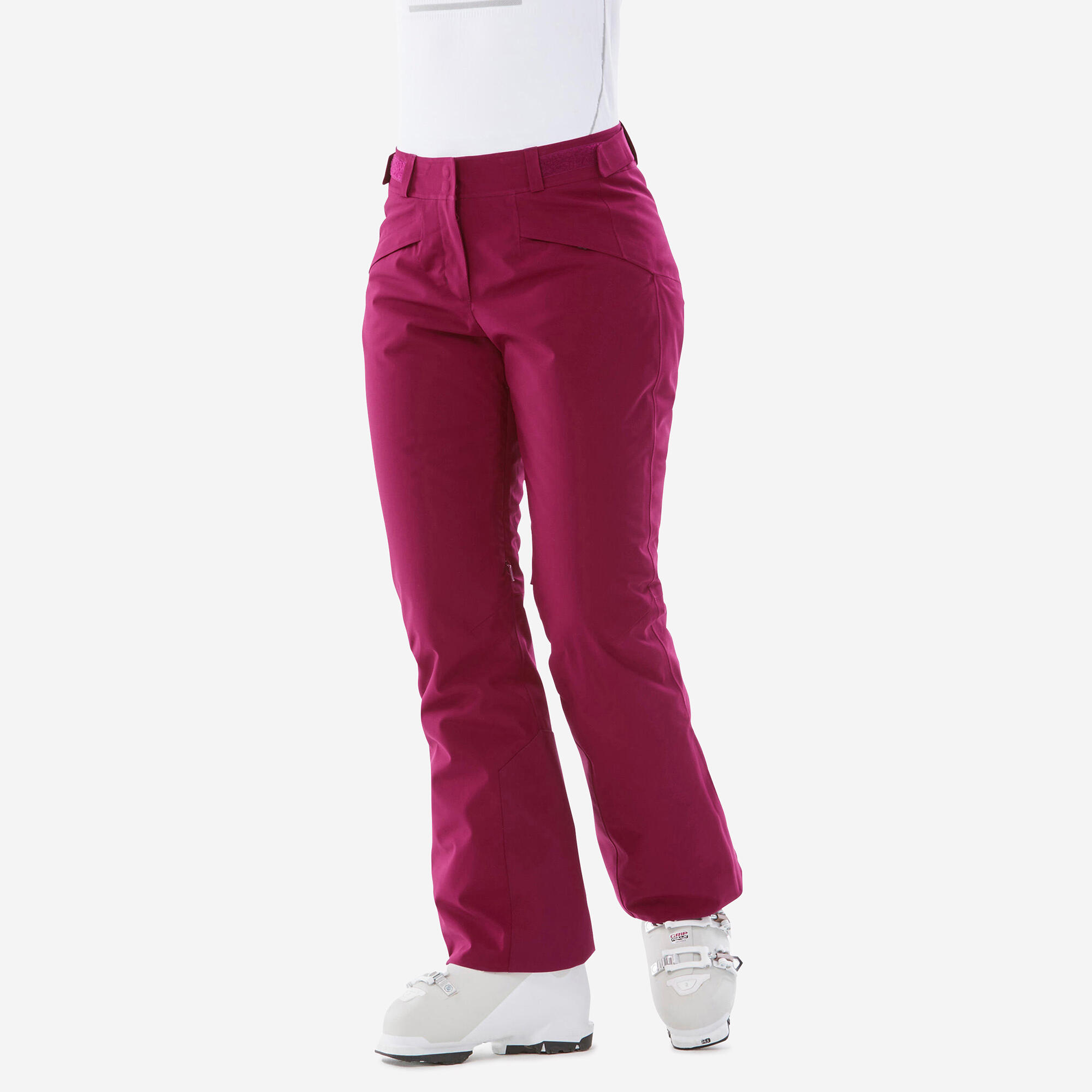 Women's 580 warm ski pants - burgundy