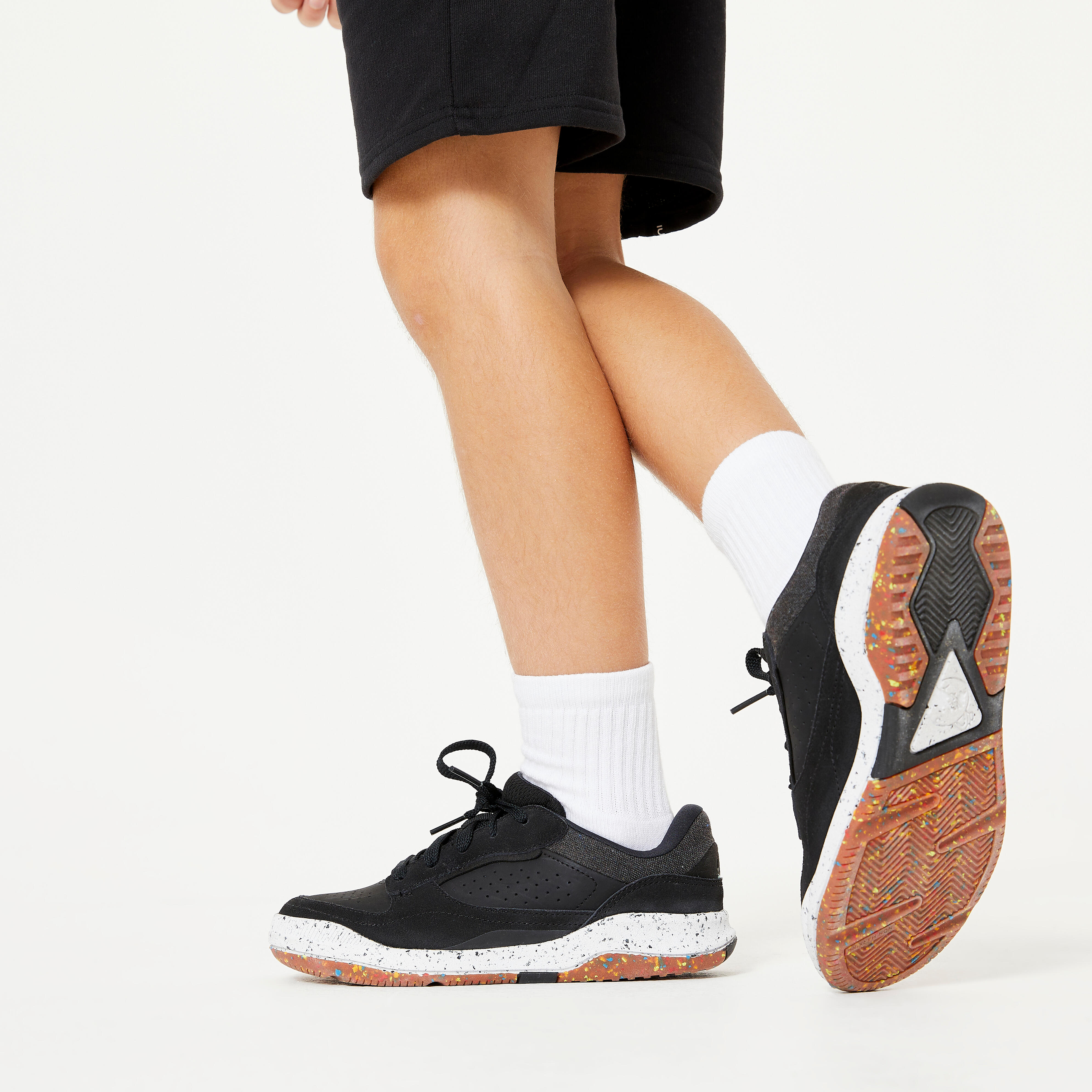 Chaussures à lacets enfant en cuir – Playventure City - DECATHLON