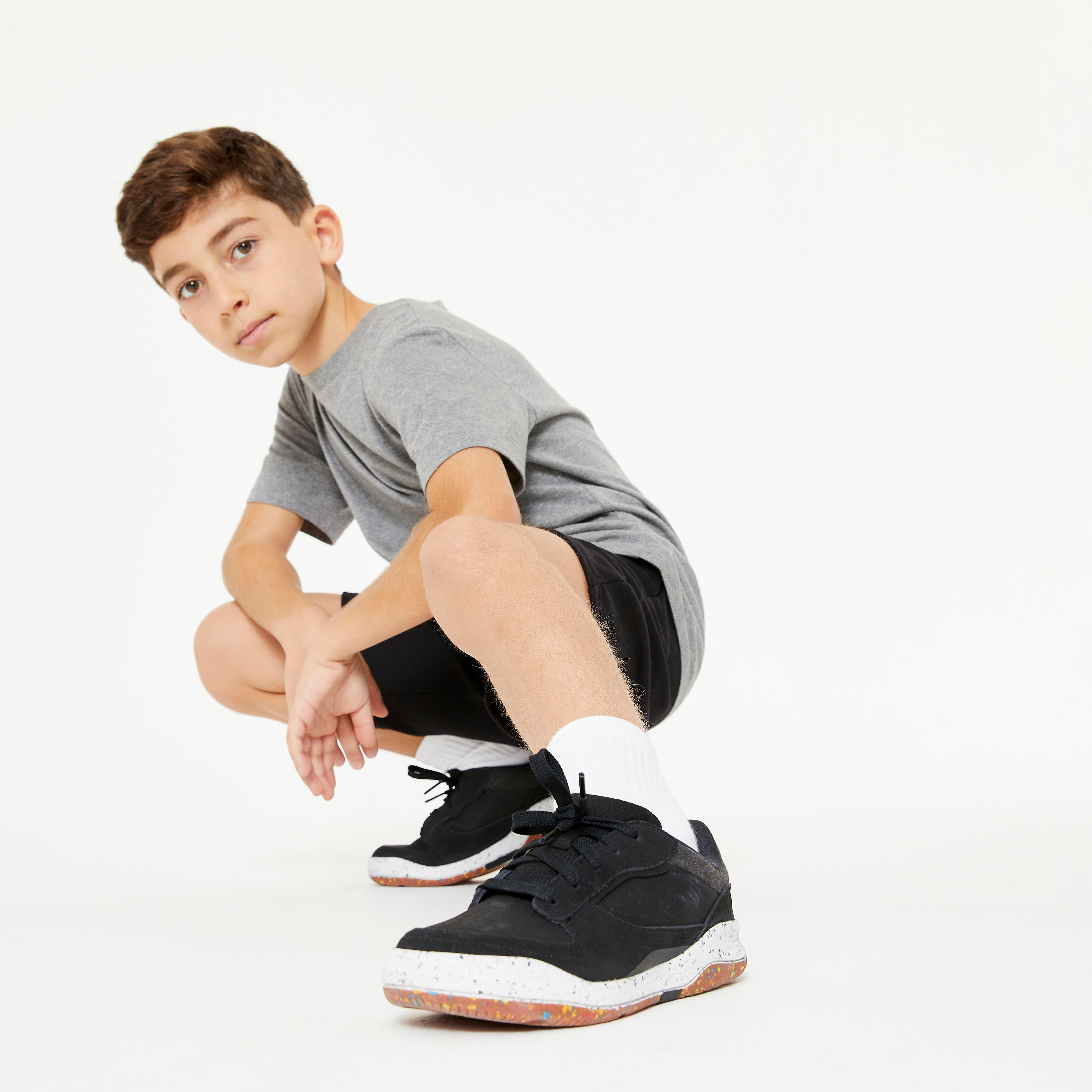 Chaussures à lacets enfant en cuir – Playventure City - DECATHLON