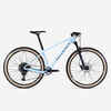 Horský bicykel cross country Race 740 s karbónovým rámom modrý