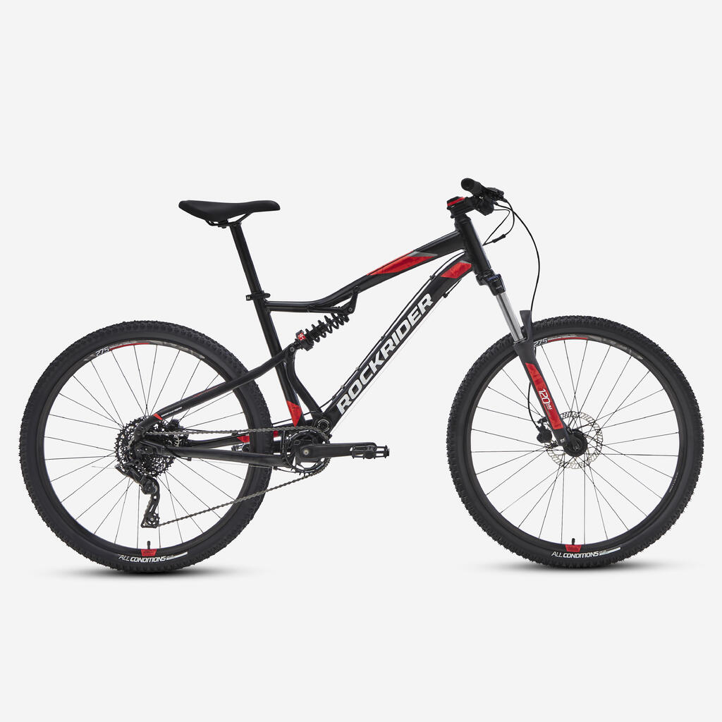 VÉLO VTT ST 530 S NOIR ROUGE 27,5