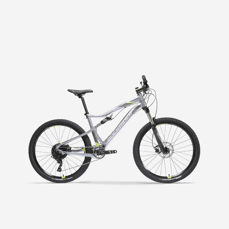 Mountainbike ST 900 S 27,5 Zoll grau/gelb