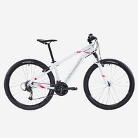 VÉLO VTT ST 100 FEMME BLANC ROSE 27,5&quot;