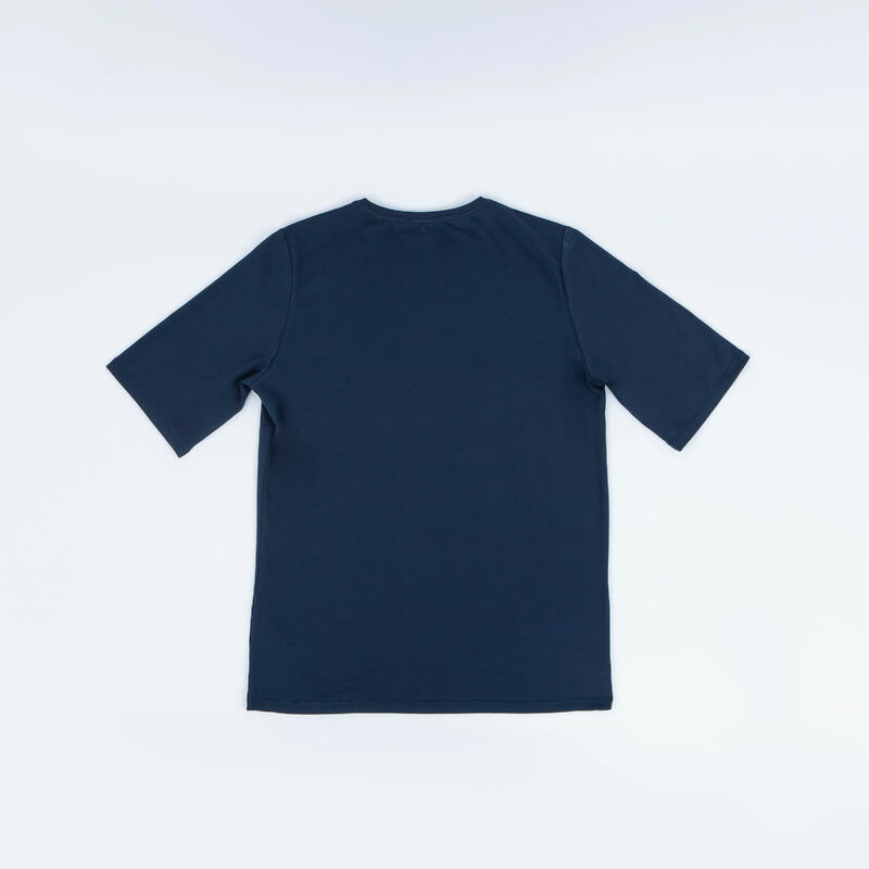 Tricou anti-UV, UPF50+ Logo Albastru Mov Damă