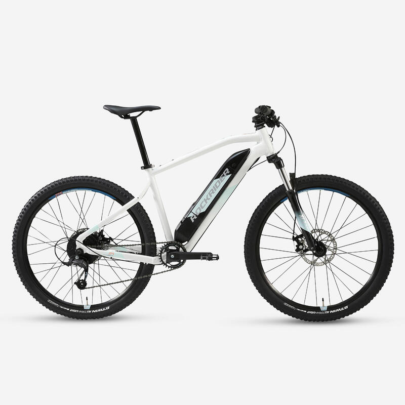 Vélo VTT électrique semi-rigide 27'5", E-ST100 BLANC