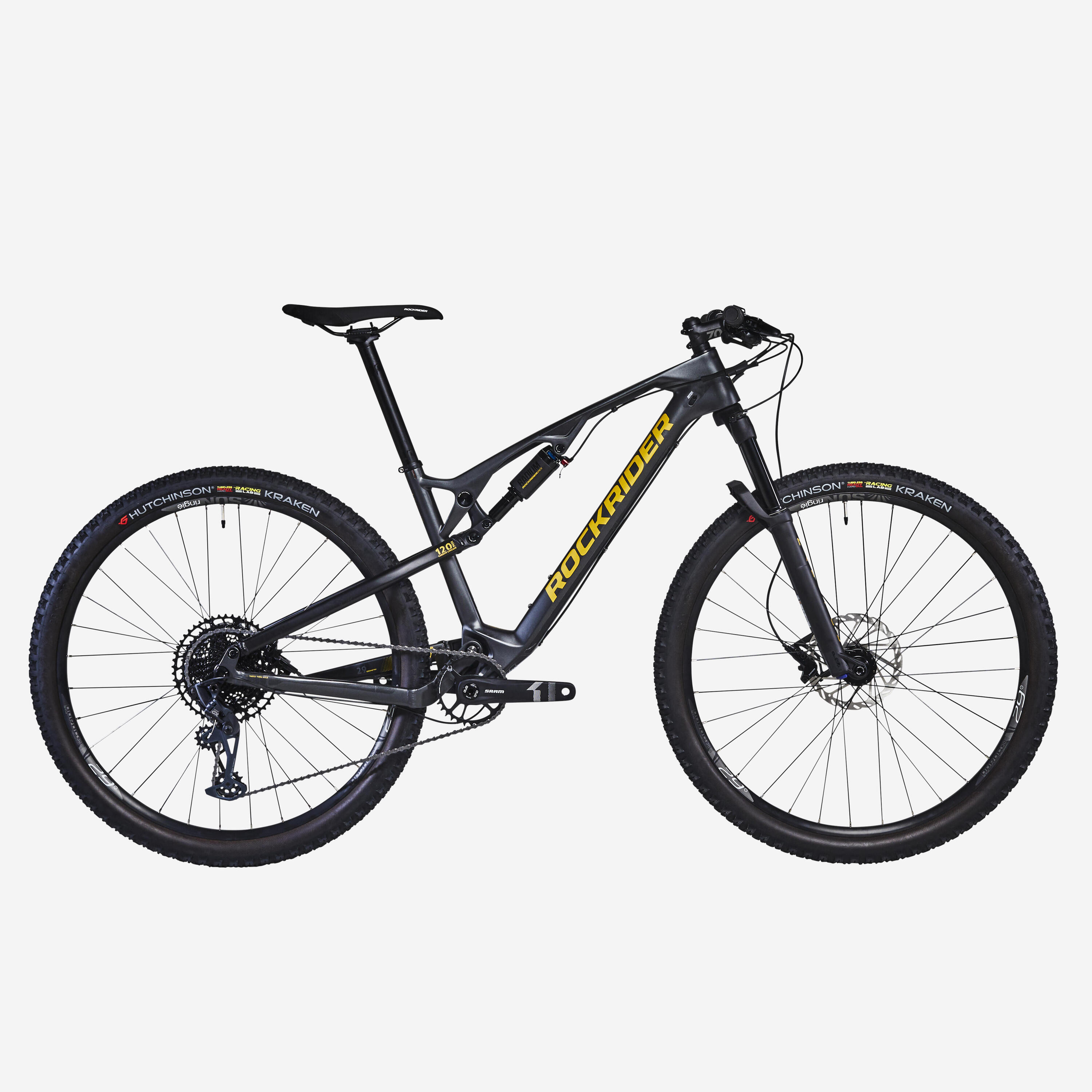 29 inch Full Suspension Carbon Mountain Bike XC 500  - Grey 1/11