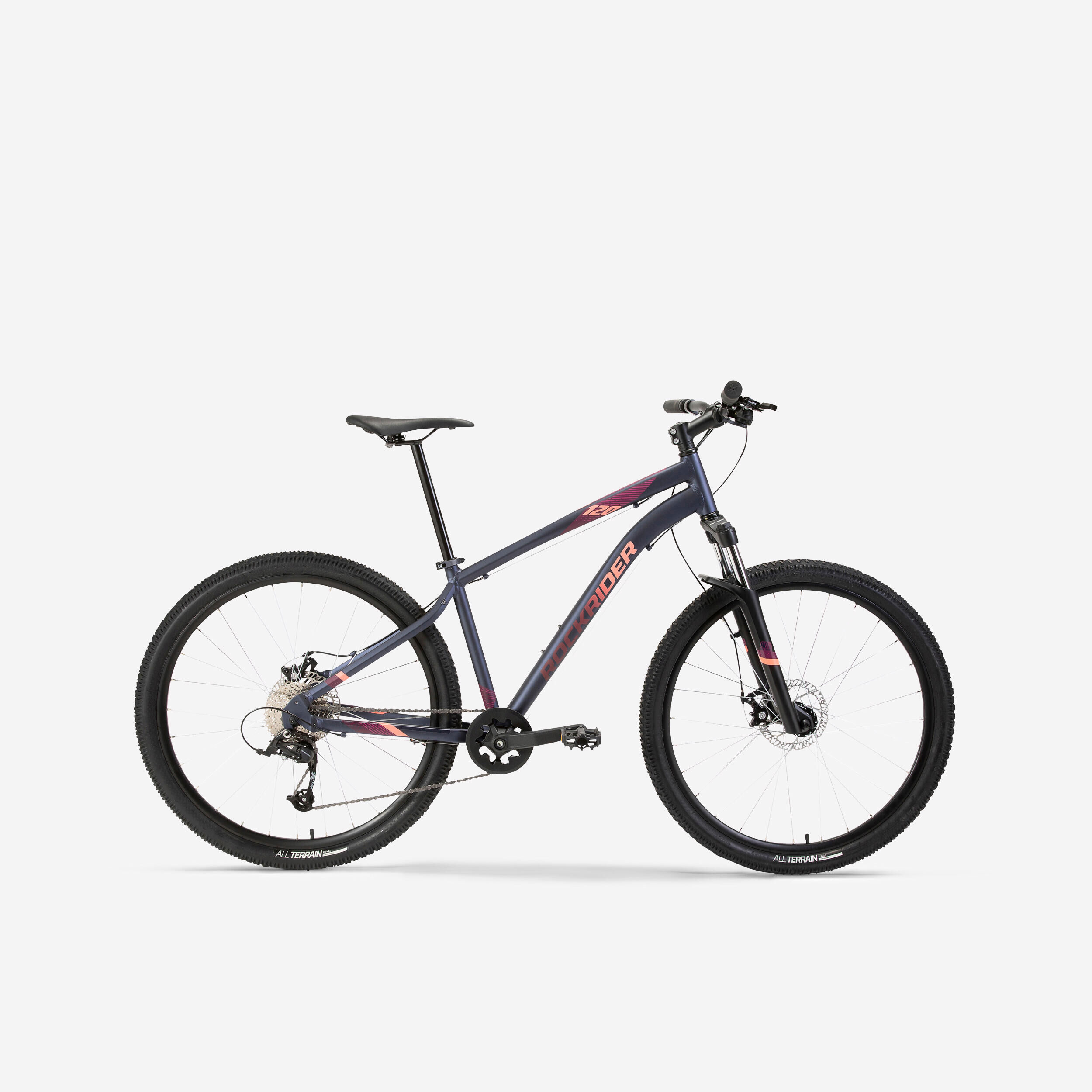 ROCKRIDER Women's 27.5" Mountain Bike ST 120 - Navy