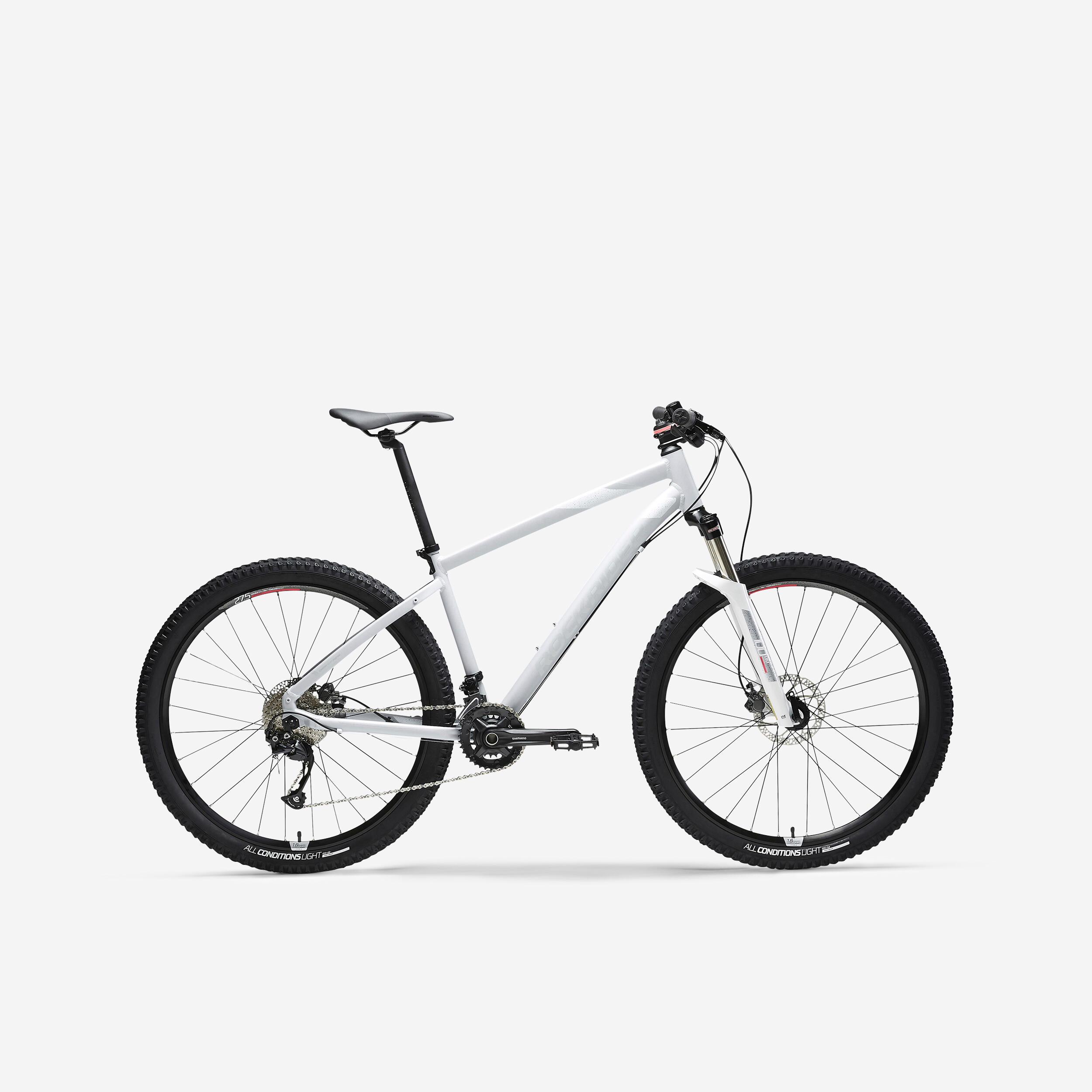 27.5 Inch WOMEN S MOUNTAIN BIKE ROCKRIDER ST 540 Grey ROCKRIDER