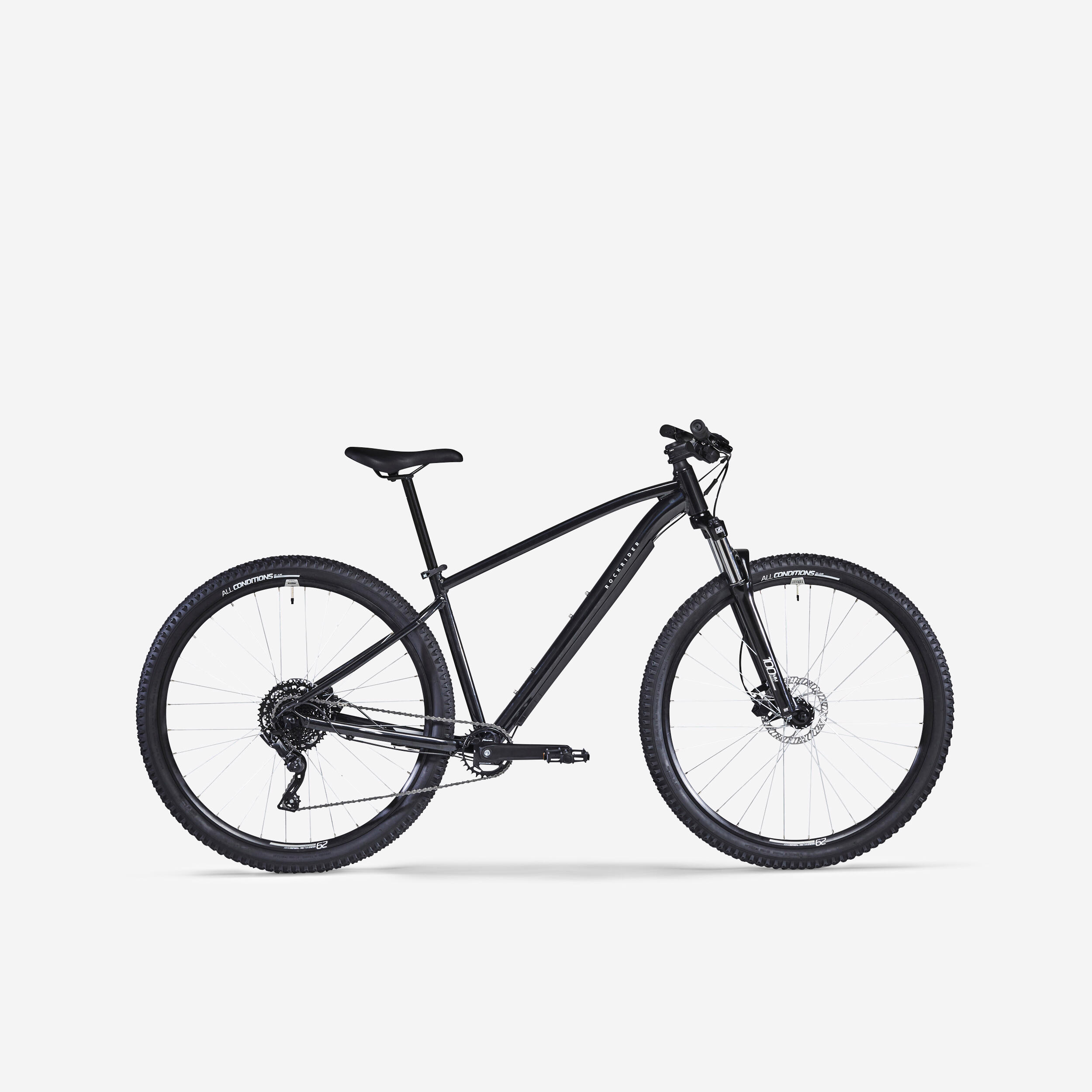 ROCKRIDER 29" Touring Mountain Bike Explore 500 - Black