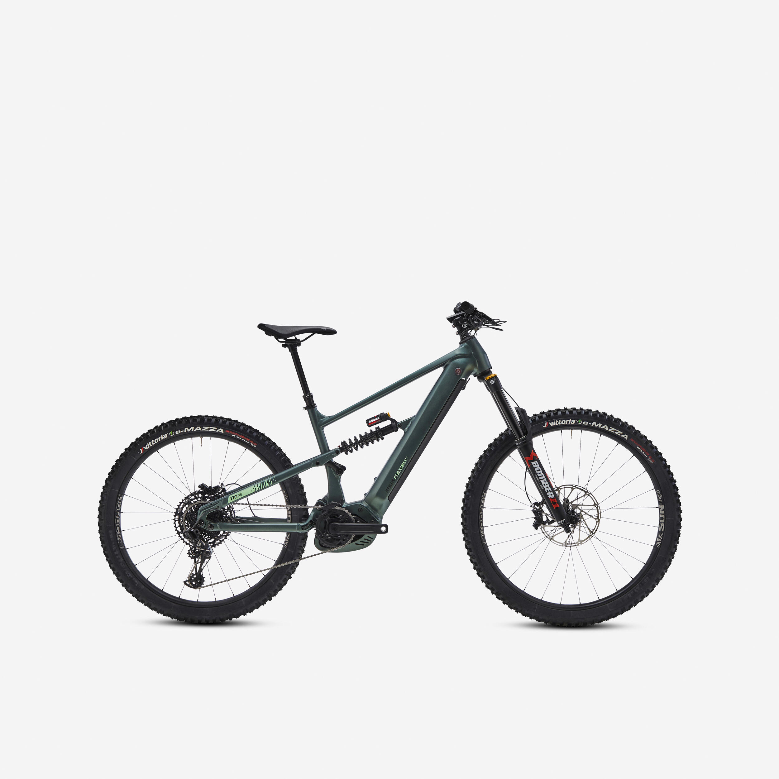 29"/27.5" Full Suspension Electric Mountain Bike E-Big Mountain - Green 1/8