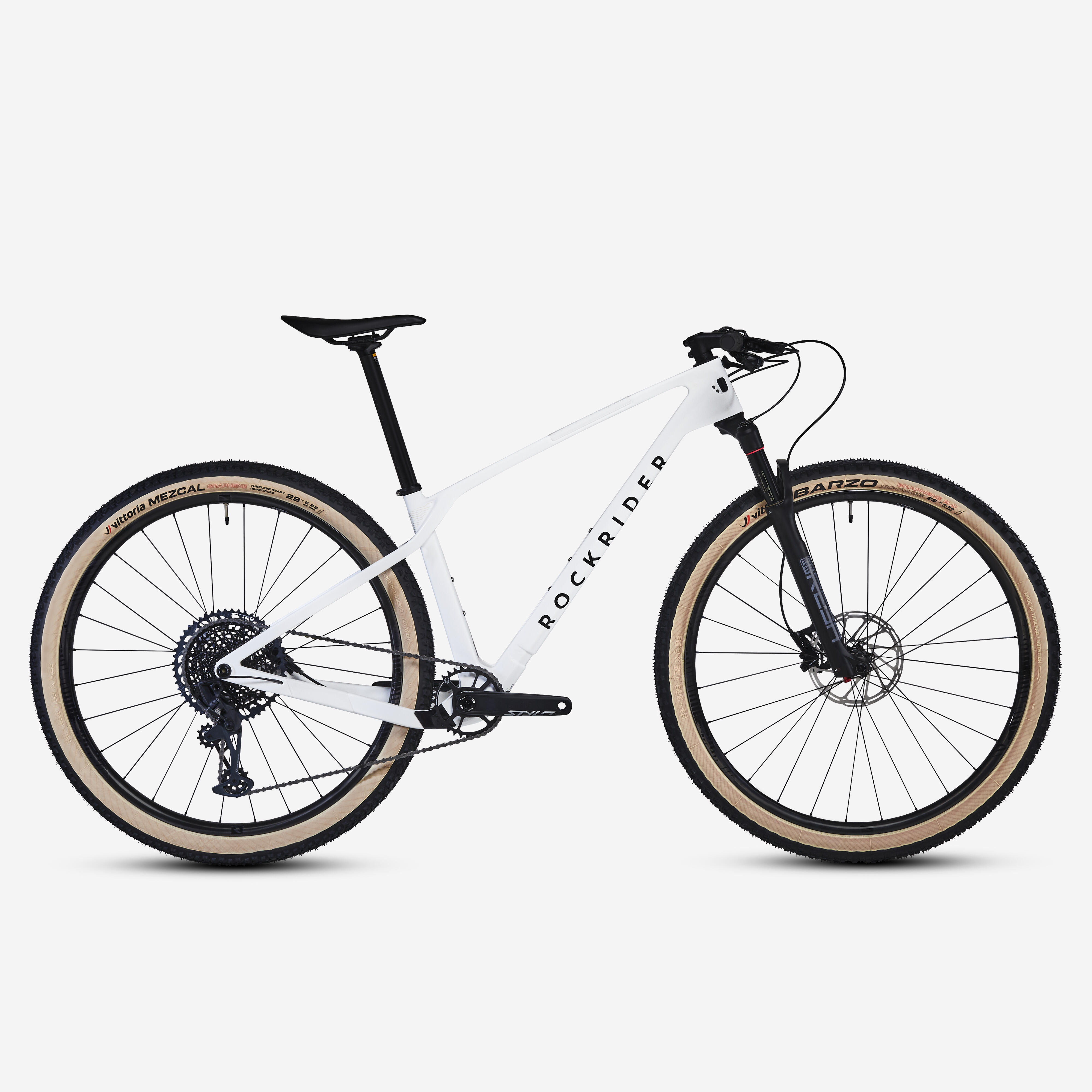 Rockrider - Velo Vtt Cross Country Race 900 Gx Eagle, Roues Reynolds Carbone, Cadre Carbone - Vélo Tout Terrain - Velos Et Equipements Vtt - Blanc -