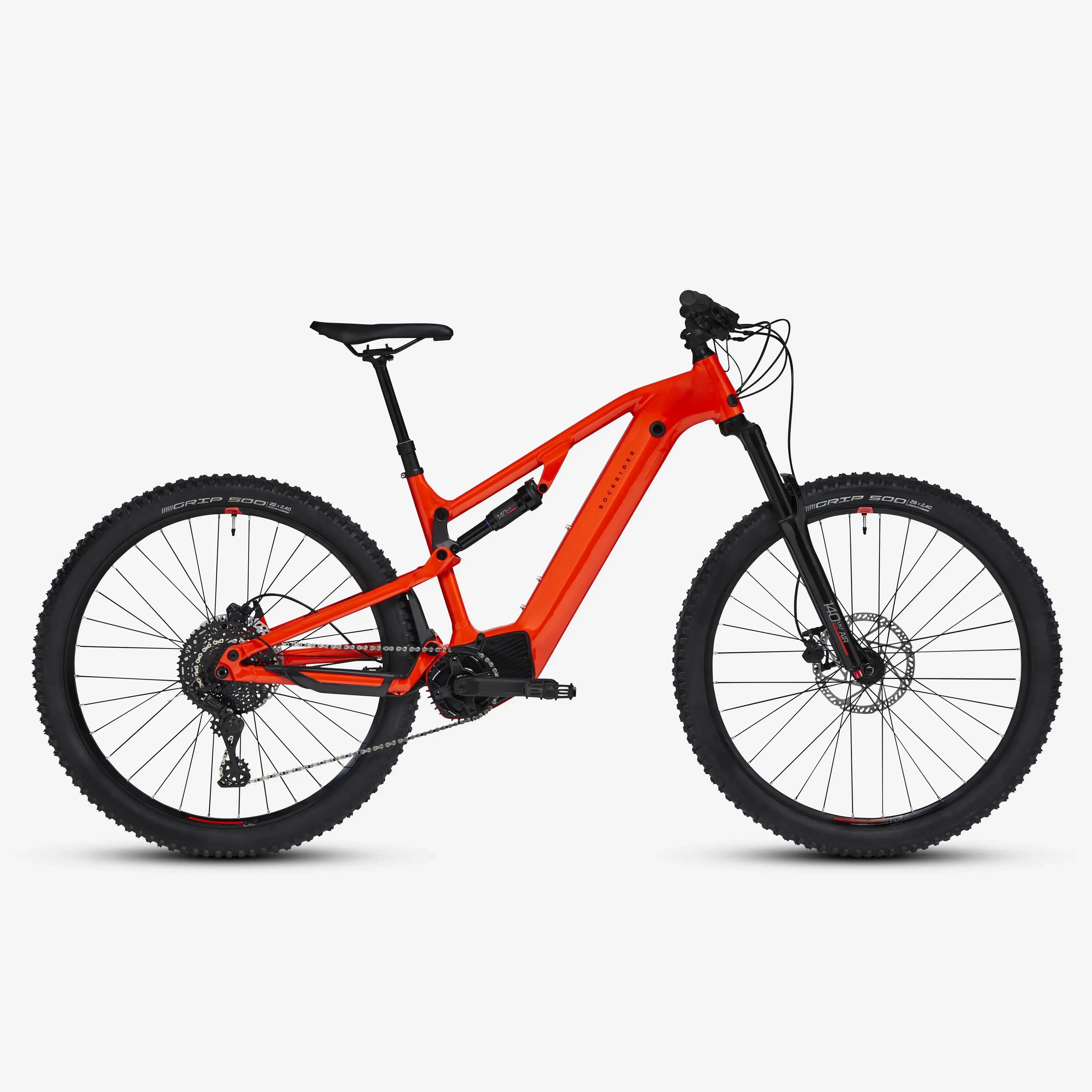 29" Full Suspension Electric Mountain Bike E-Expl 520 S - Bright Red 12/64