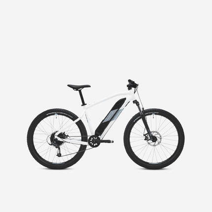 Vélo vtt électrique semi-rigide 27,5" - e-st 100 blanc bleu