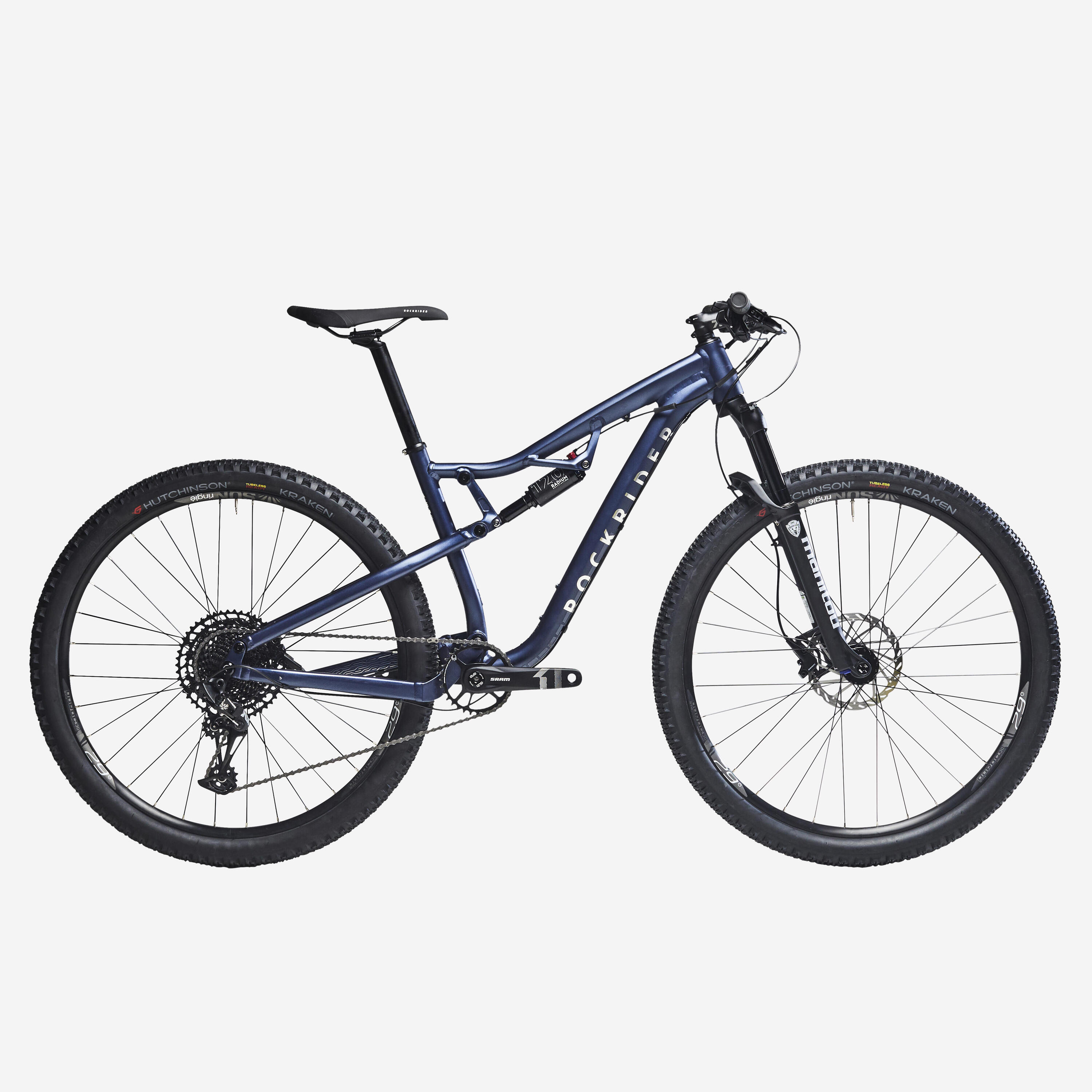 ROCKRIDER Cross Country Mountain Bike RACE 100S Aluminium Frame - Blue