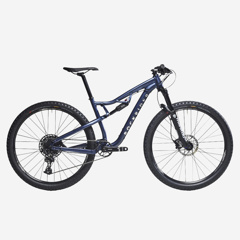 Mountainbike Cross Country 29 Zoll Race 100 S Aluminiumrahmen blau