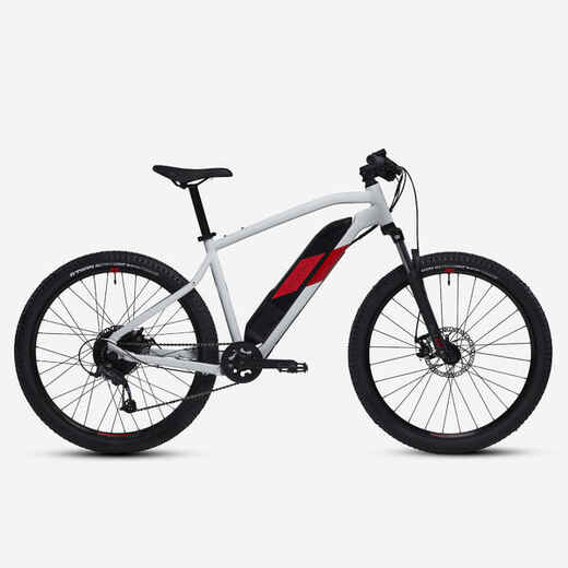 
      Električni brdski bicikl 27,5" Hardtail E-ST 100 bijelo-crveni
  